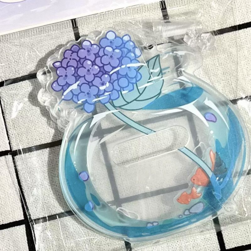 【GOODS】アクリル 花瓶 58MM 缶バッジ ホルダー カバー Q2530