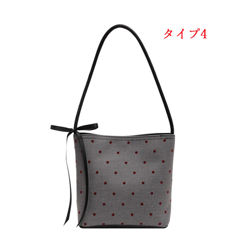 【小物】ボウタイバケツ型バッグF8077