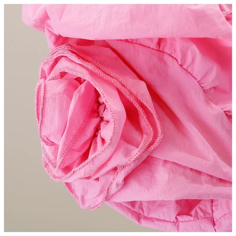 【tops】3色ラウンドネックフリルTシャツF7346