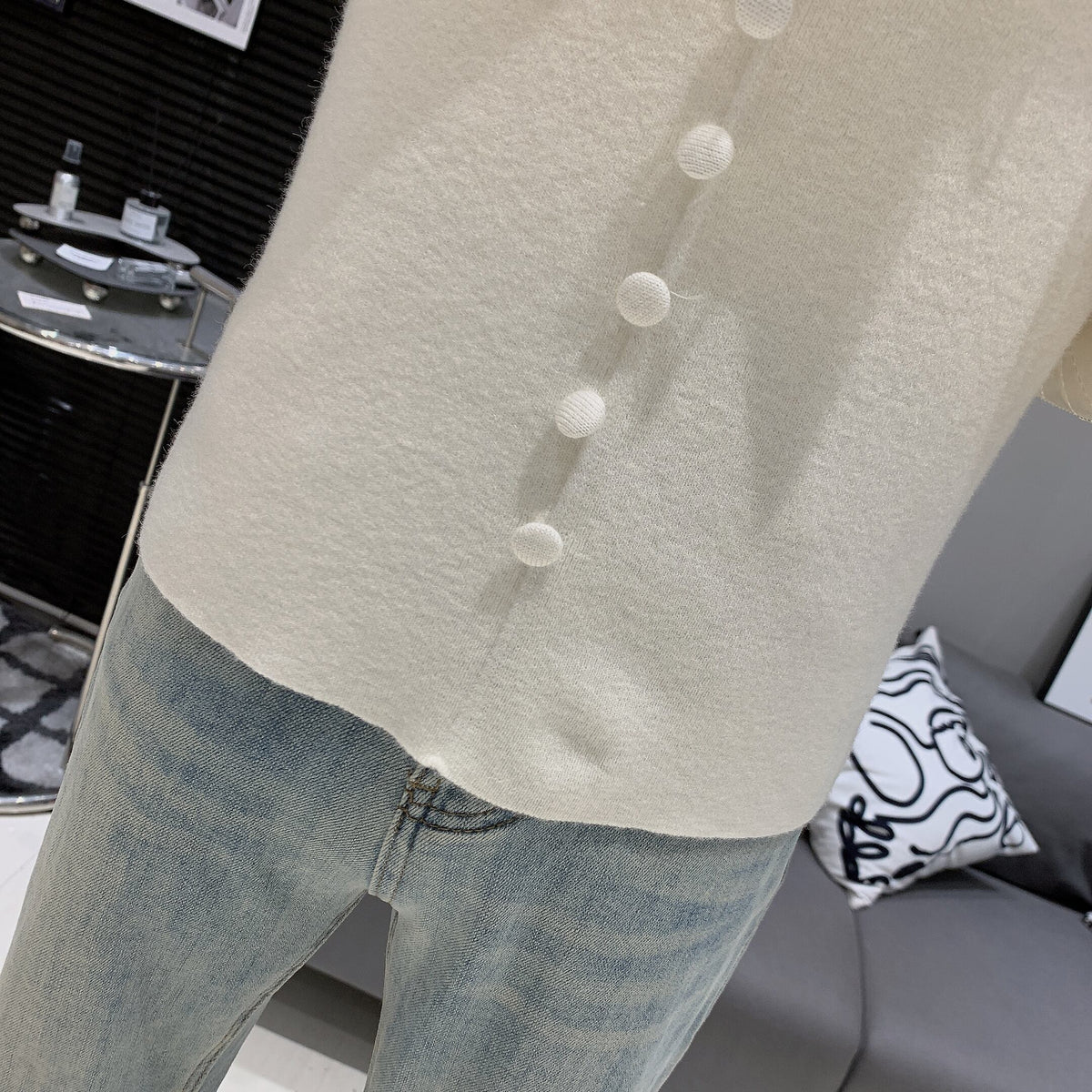 【tops】立体フラワーニットトップス M28064