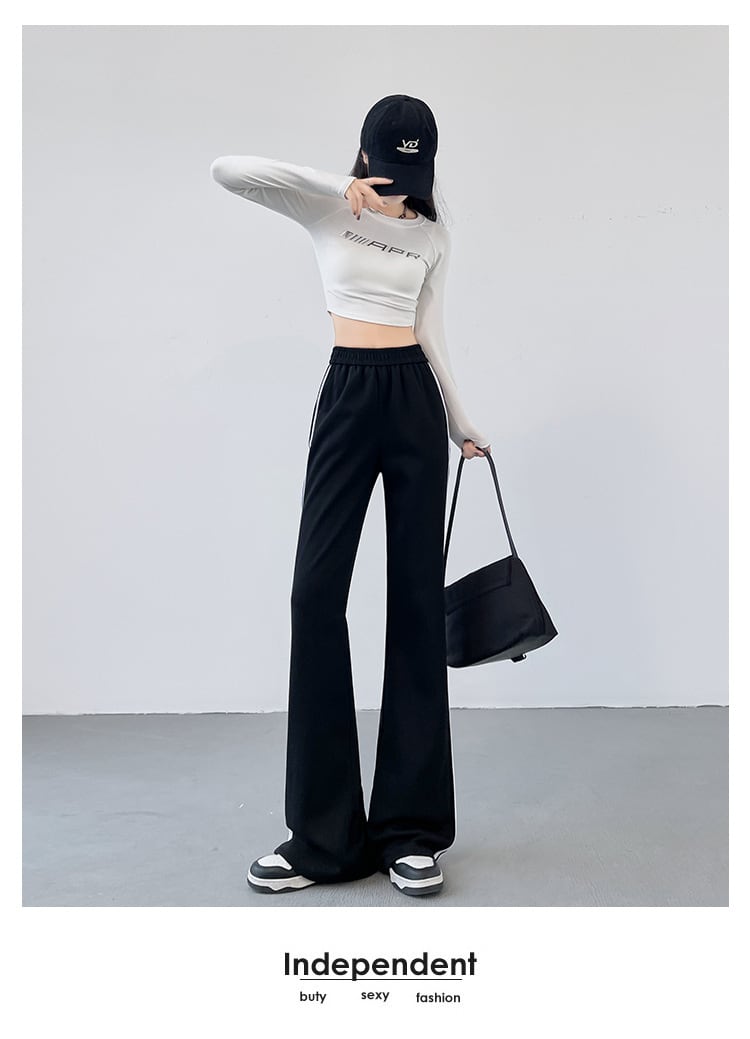 【bottoms】ハイウエストカジュアルパンツG20268