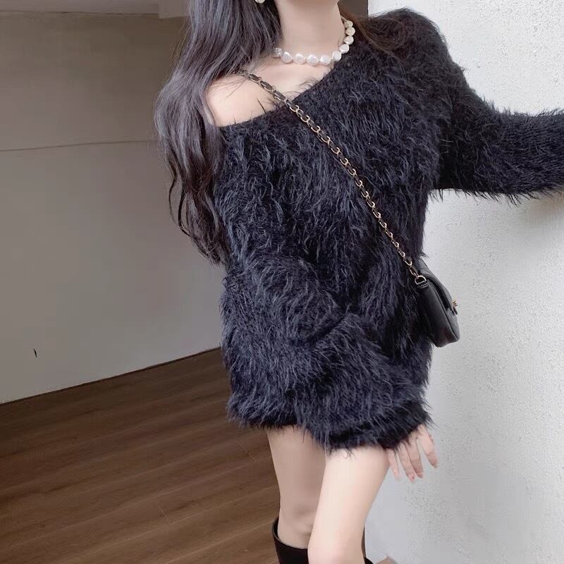【tops】シャギーニットセーター M18465
