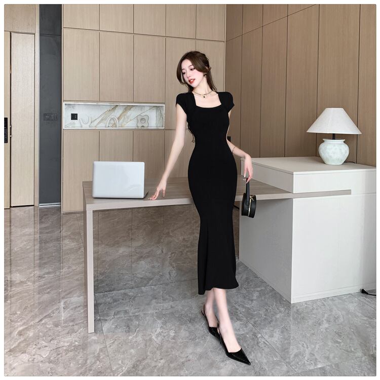 【dress】スクエアネックワンピース G20395