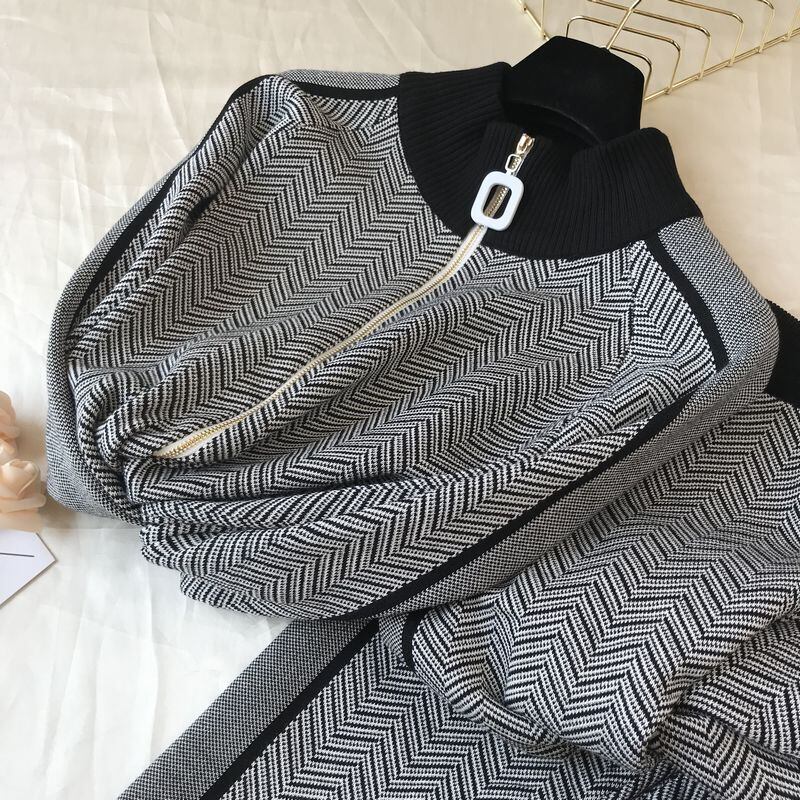 【set】優しい雰囲気!ファッション気質満点オシャレ着心地良い高品質ニット2点セット G3084