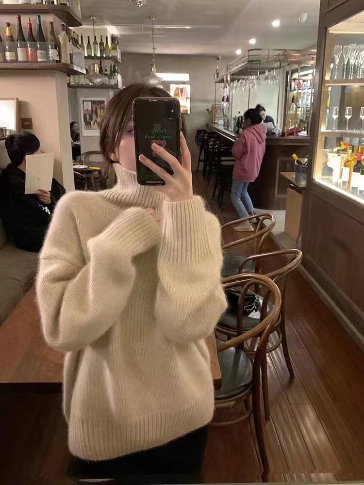 【tops】ハイネックニットセーター M28804