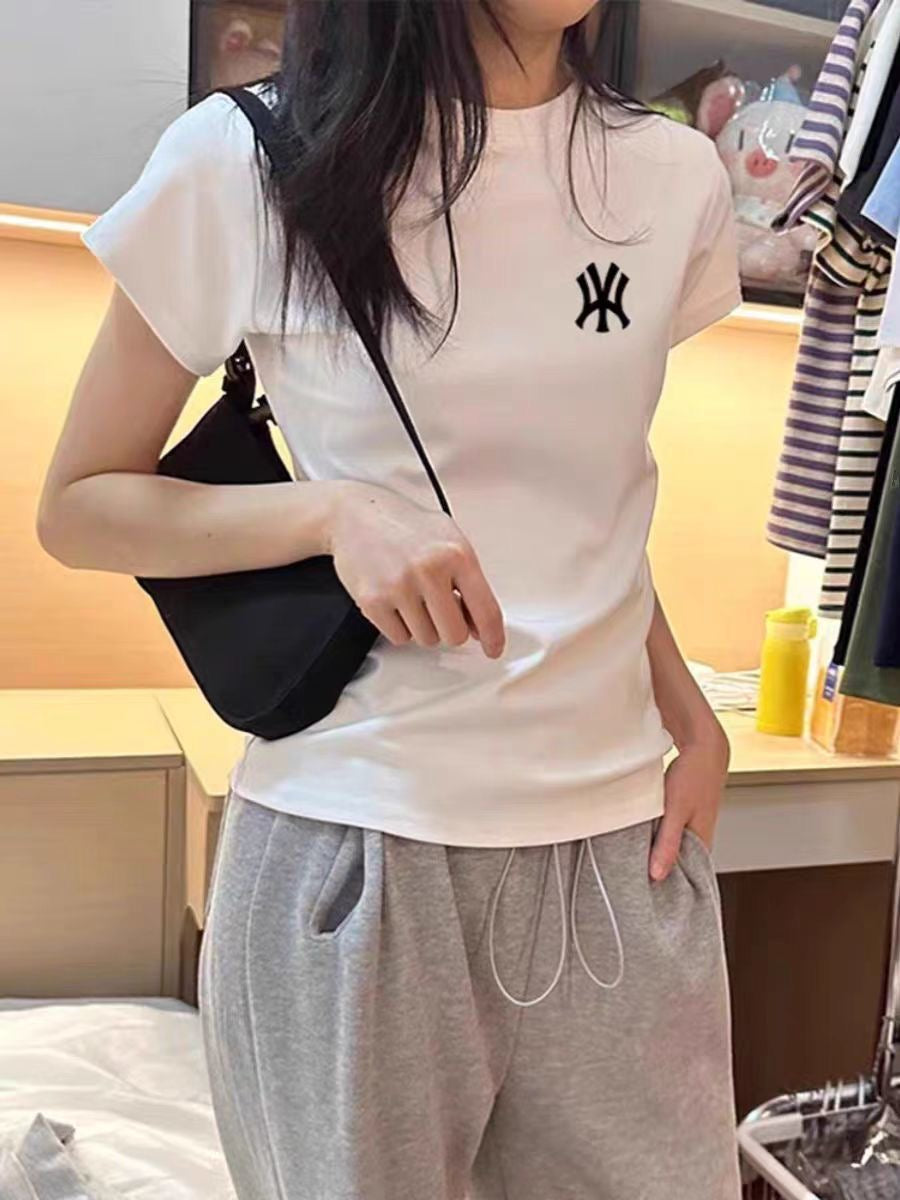 【tops】2色半袖英字柄TシャツF7807