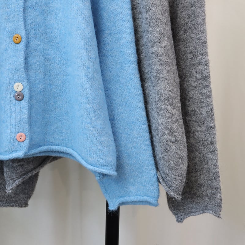 【outer】クルーネックニットカーデ M25570