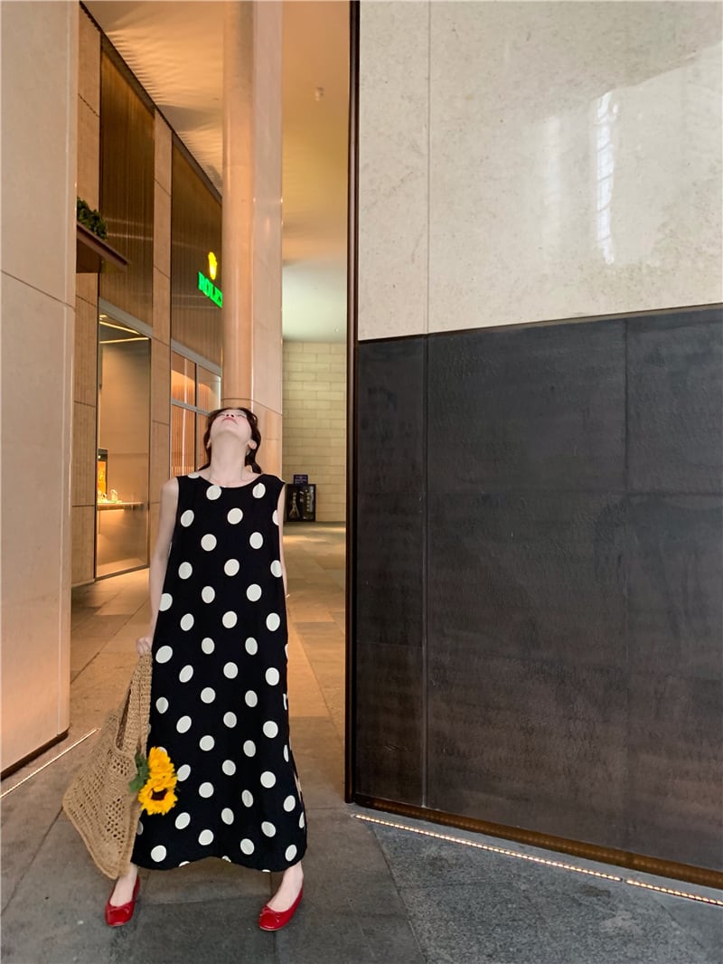 【dress】ドット柄ワンピース M25119