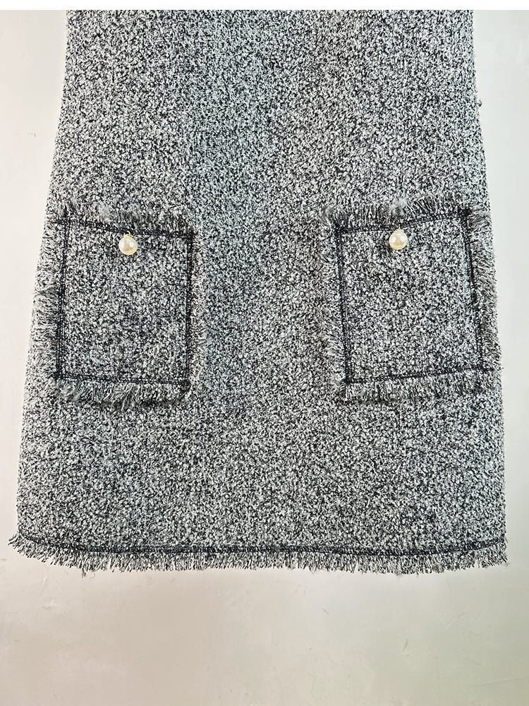 【dress】ツイードベストワンピース M27625
