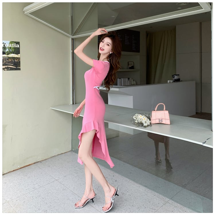【dress】スリットワンピース M25117