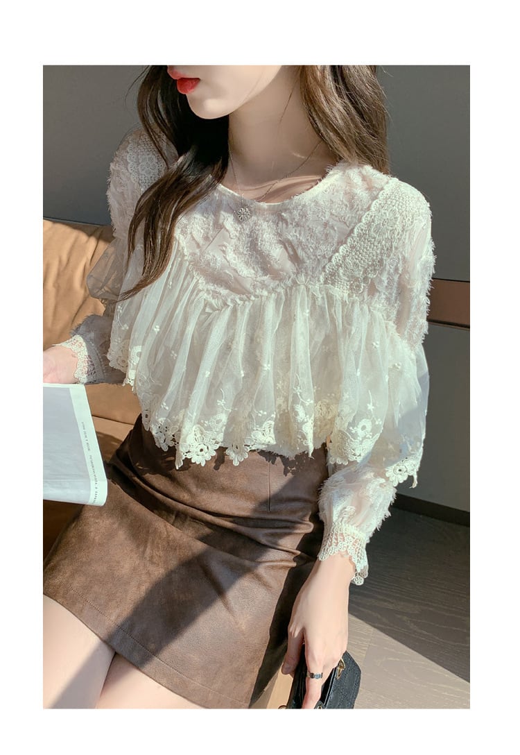 【tops】レースブラウス M25164
