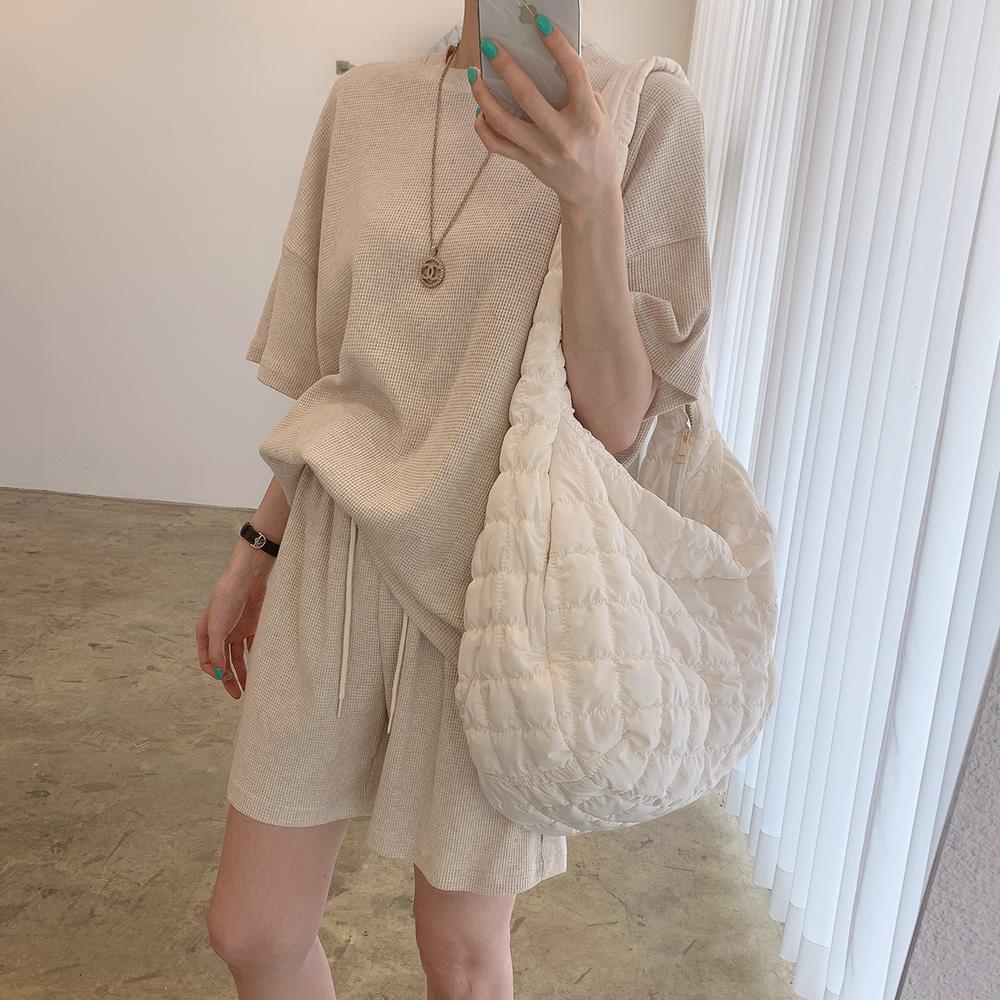 【set】薄手ニットトップス+ショートパンツ2点セットG21376