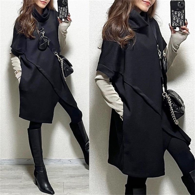 【dress】ハイネックワンピース M18450