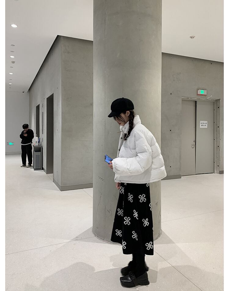 【bottoms】秋!柔らかくて優しいレトロAラインニットスカート G2635