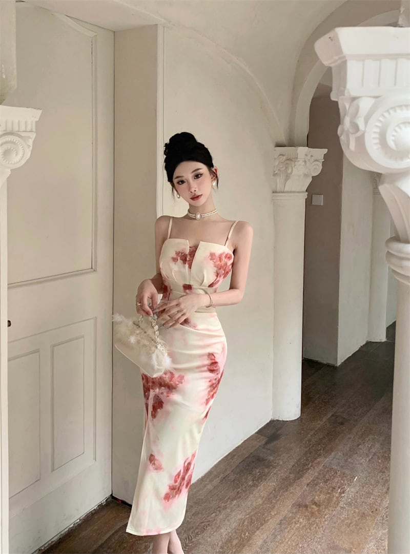 【dress】キャミプリントワンピース M25100