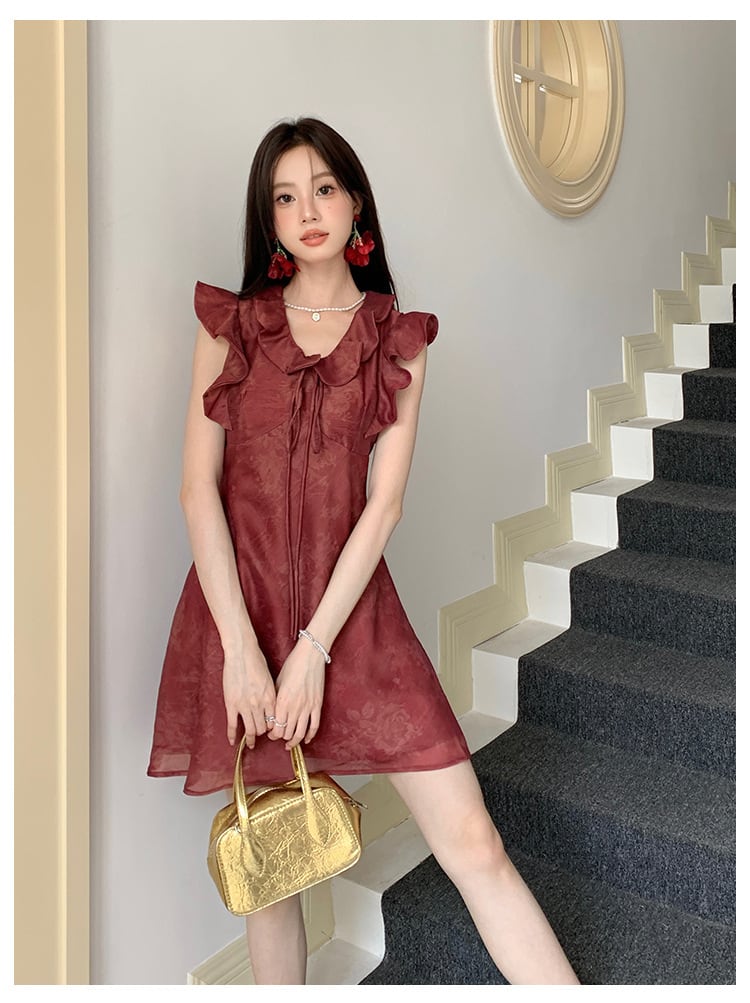【dress】フリルワンピース M24718