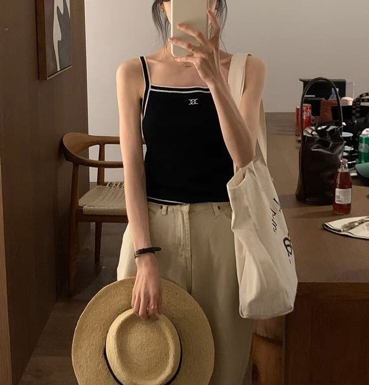 【tops】ニットキャミソールG20275