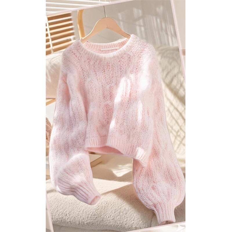 【tops】クルーネックニットセーター M29129