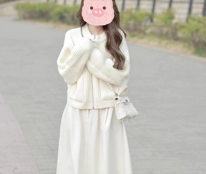 【outer】ポケット付きゆったりニットカーディガンG16774