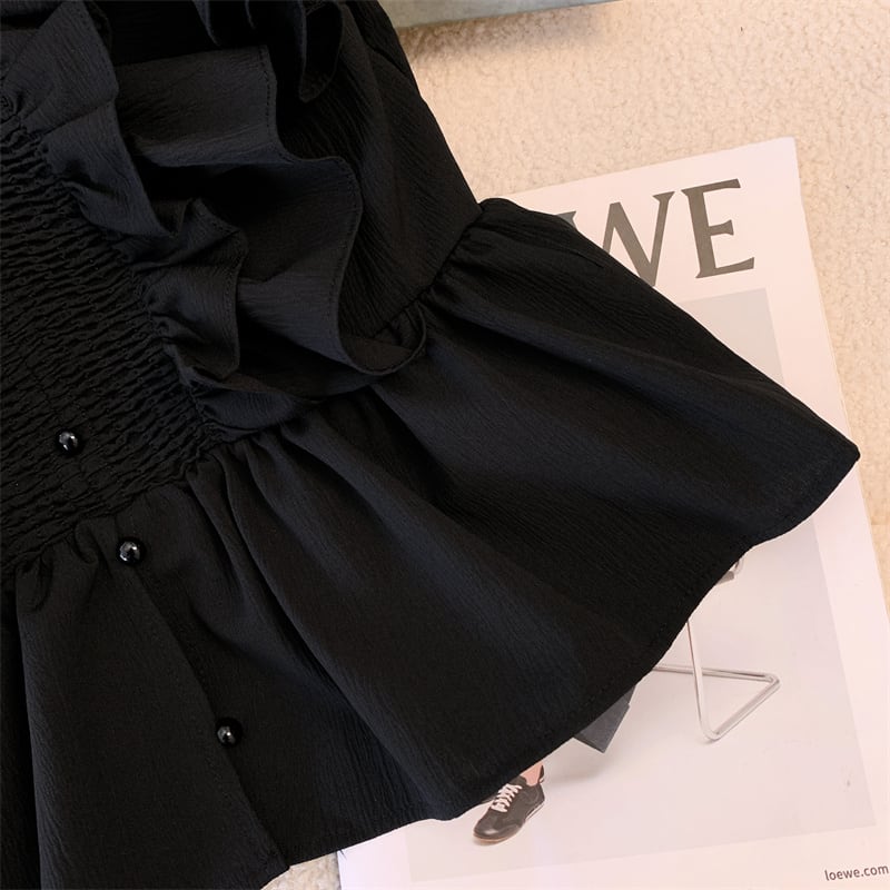 【tops】ノースリーブフリルタンクトップF7293