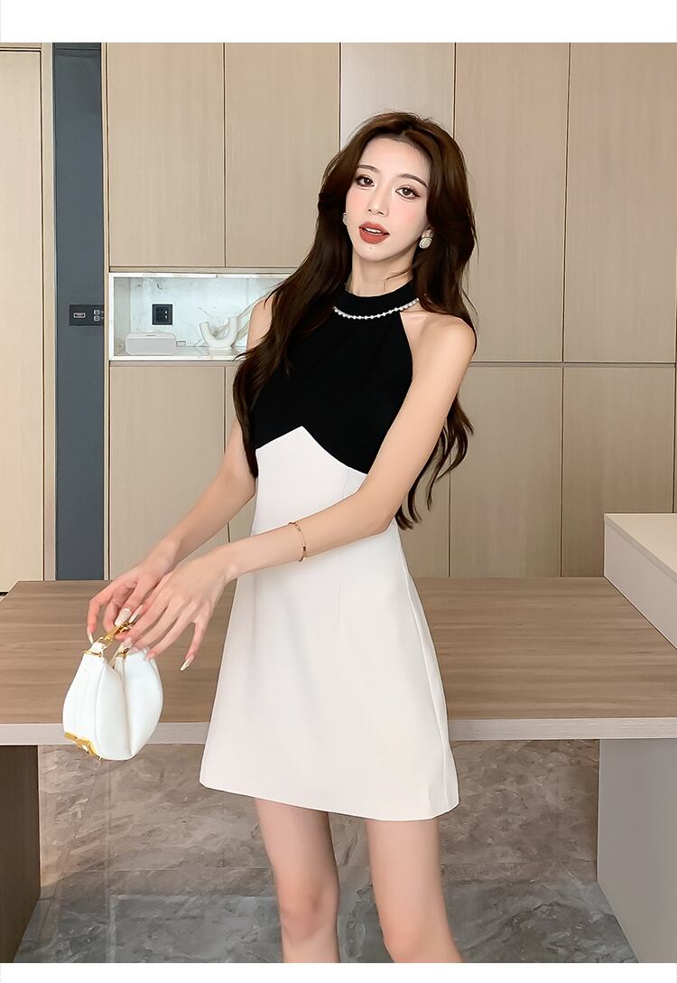 【dress】ビーズ切り替えワンピース G20392