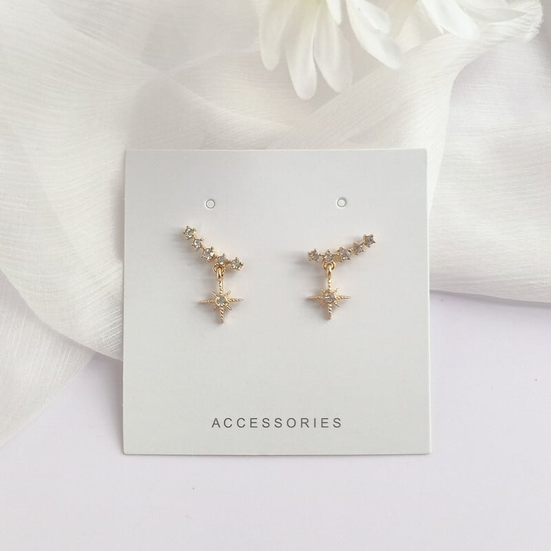 【小物】絶対欲しい ファッションシンプルレトロラインストーン星スウィートピアス