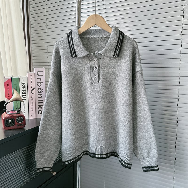 【set】POLOネックニットセーター+スカートセット M26884