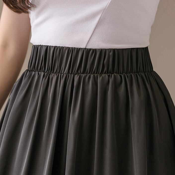 【bottoms】美感いっぱい無地合わせやすいハイウエストシンプルカジュアルガウチョパンツ