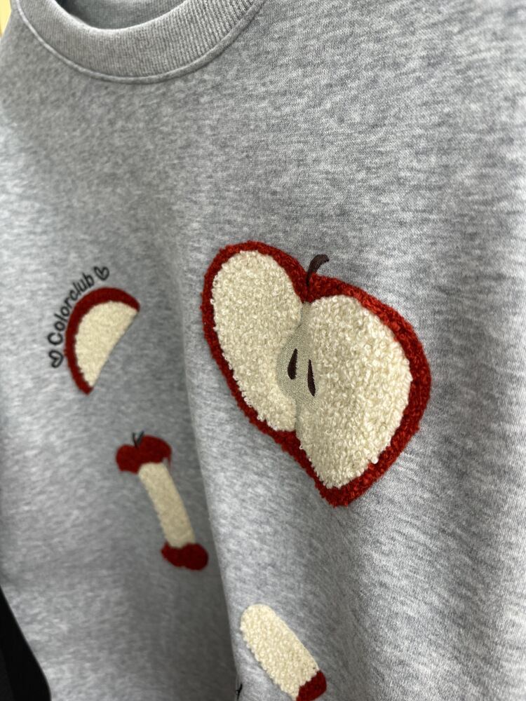 【tops】クルーネック刺繍プルオーバー M28961