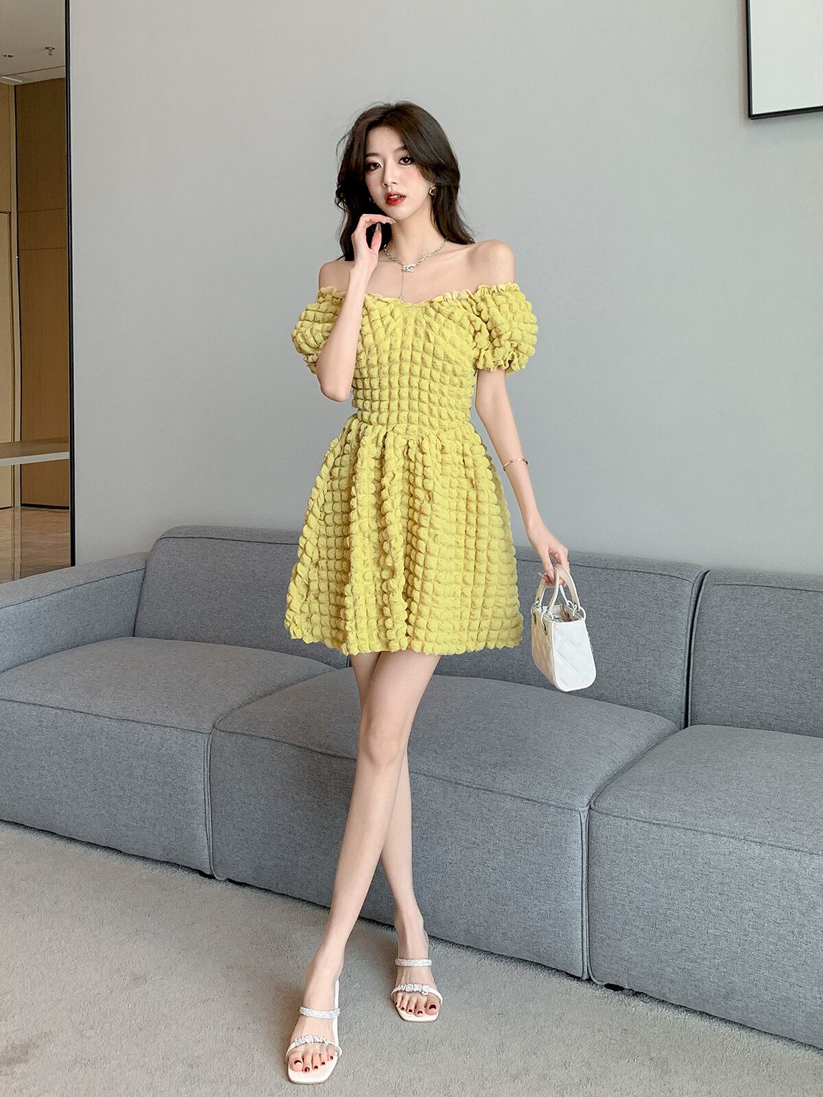 【dress】オフショルダーワンピース G20212