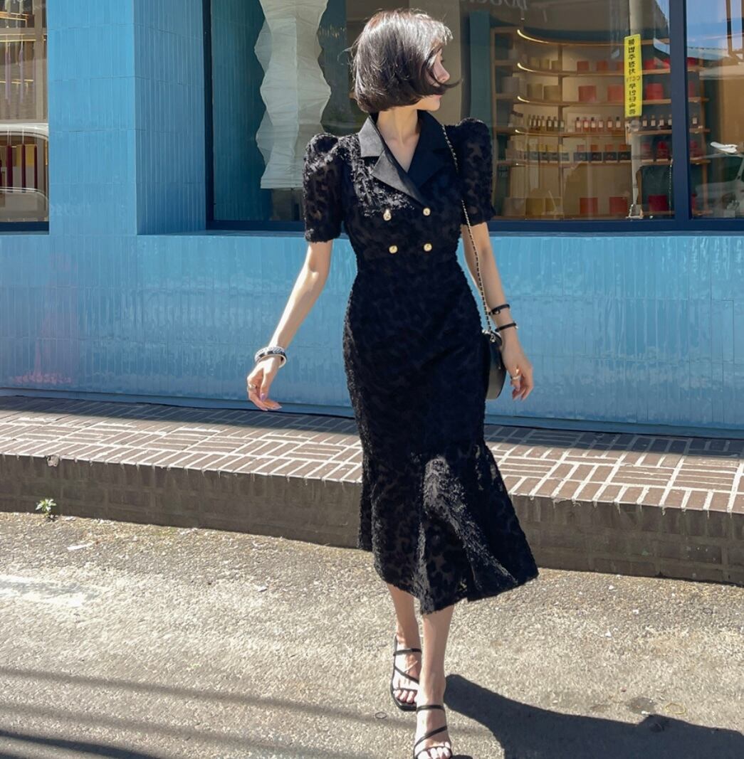【dress】レースマーメイドワンピース M29770