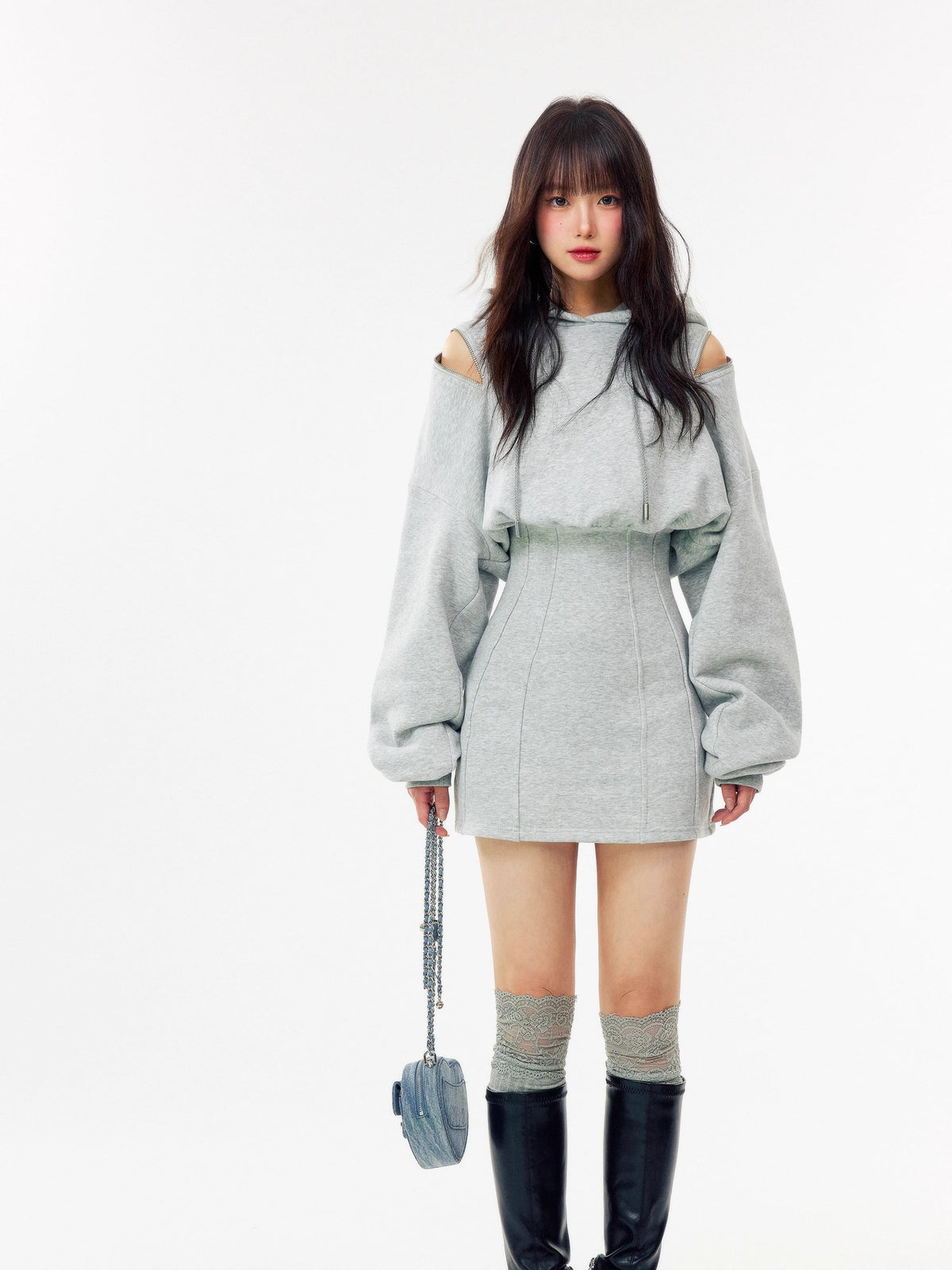 【dress】オフショルミニワンピース Q7338