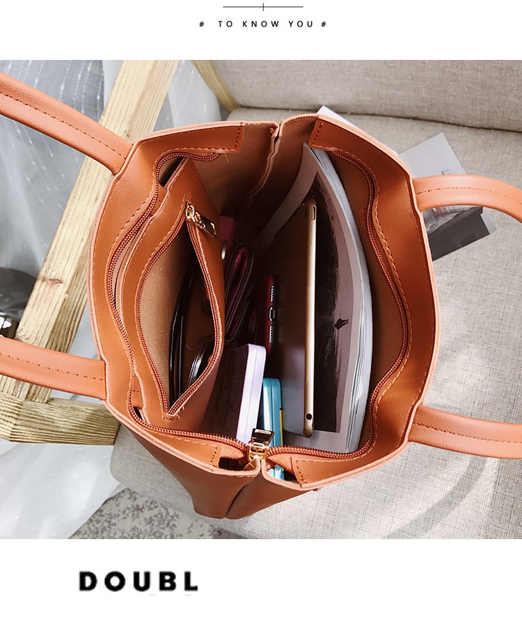 【小物】大活躍 ファッションカジュアルショルダーバッグ韓国系定番無地ハンドバッグ