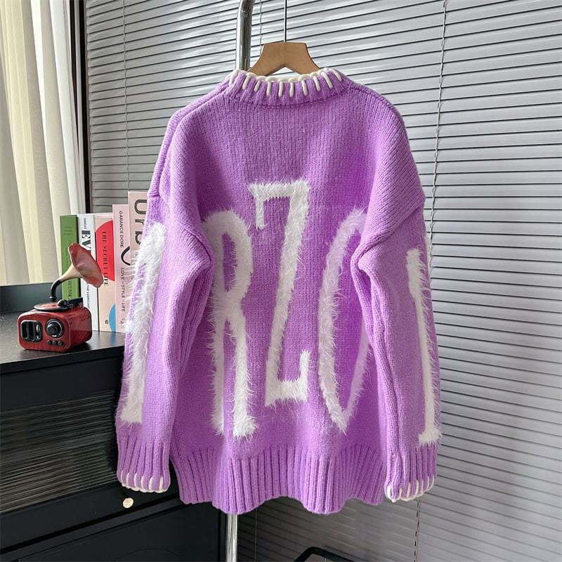 【tops】クルーネックニットセーター M18971