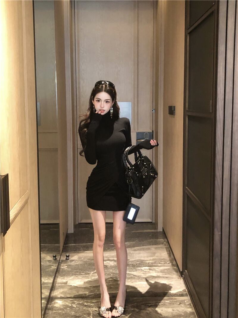 【dress】クロス切り替えワンピース M28381