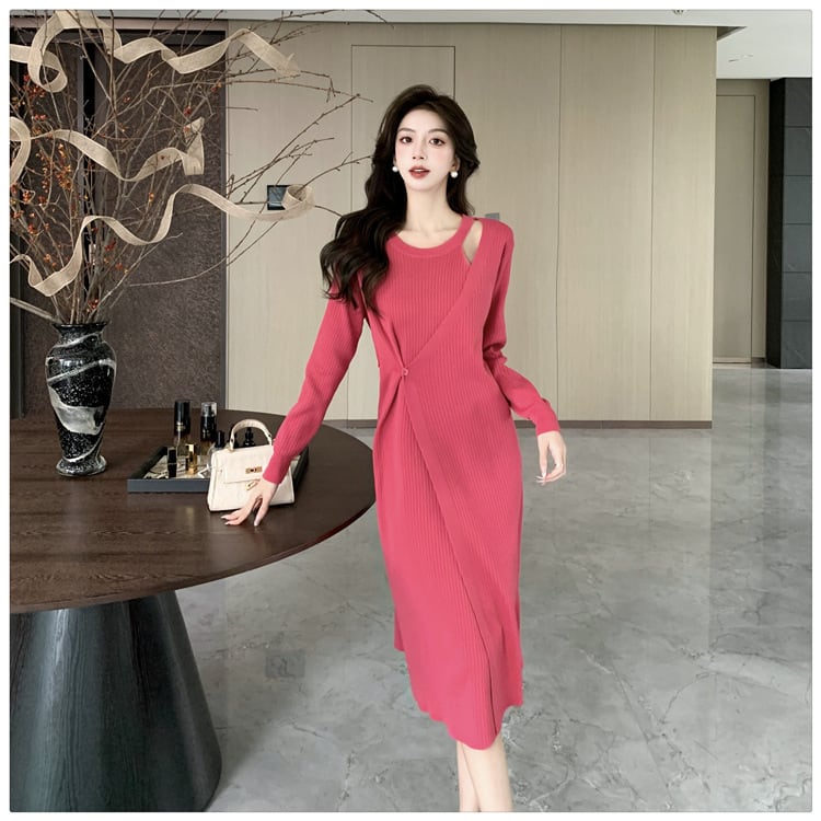 【dress】ニットワンピース M26054