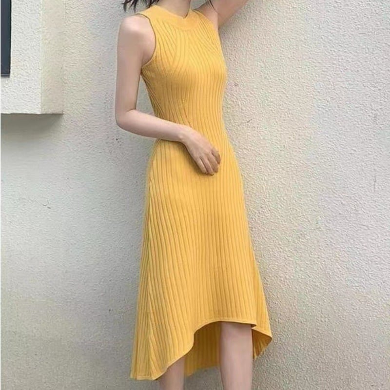 【dress】ノースリーブニットワンピース M24158