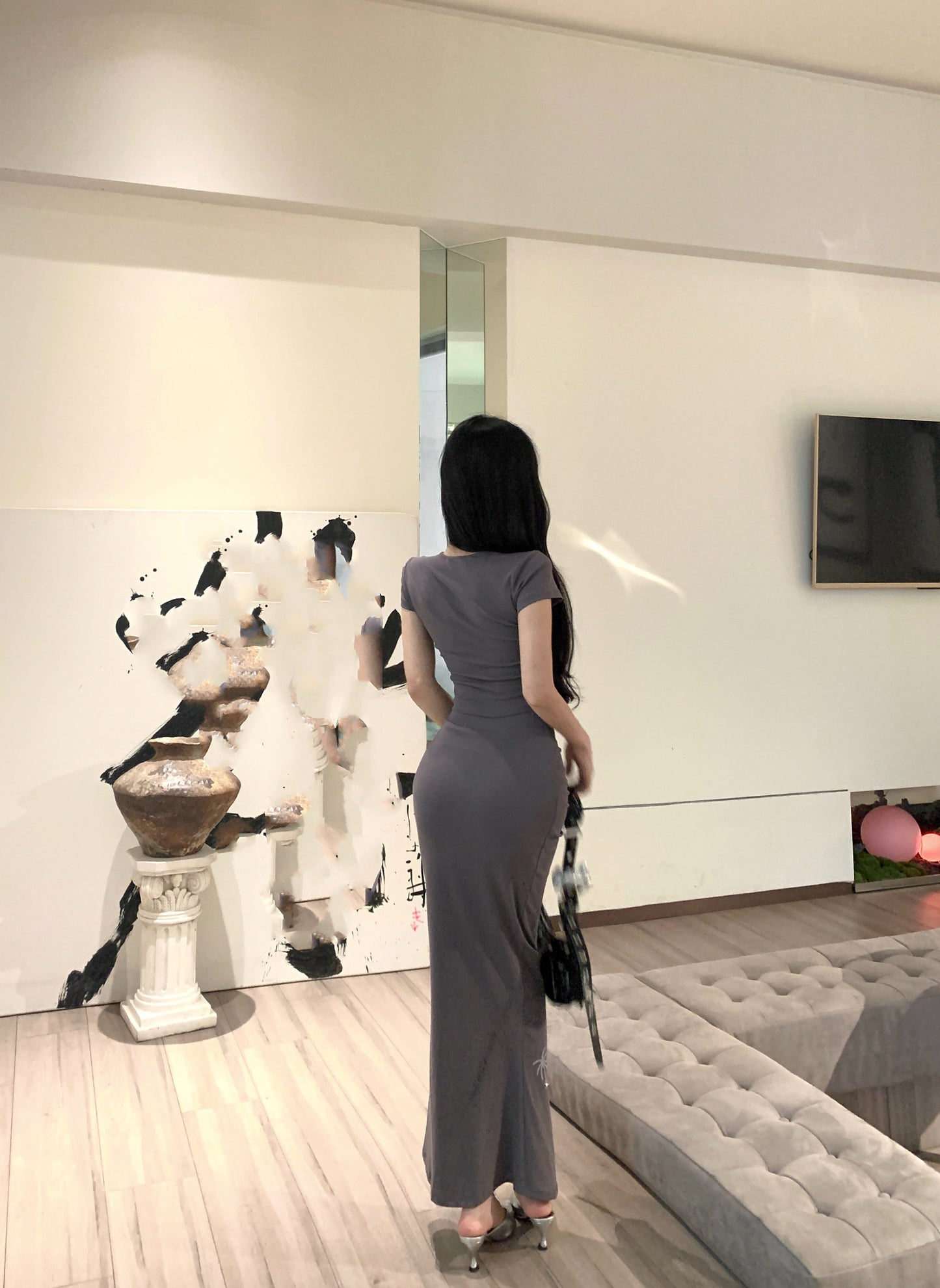 【set】Tシャツトップス+タイトスカート2点セットG21927