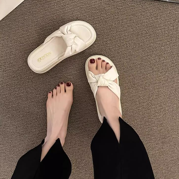 【shoes】2色厚底スリッパF7475