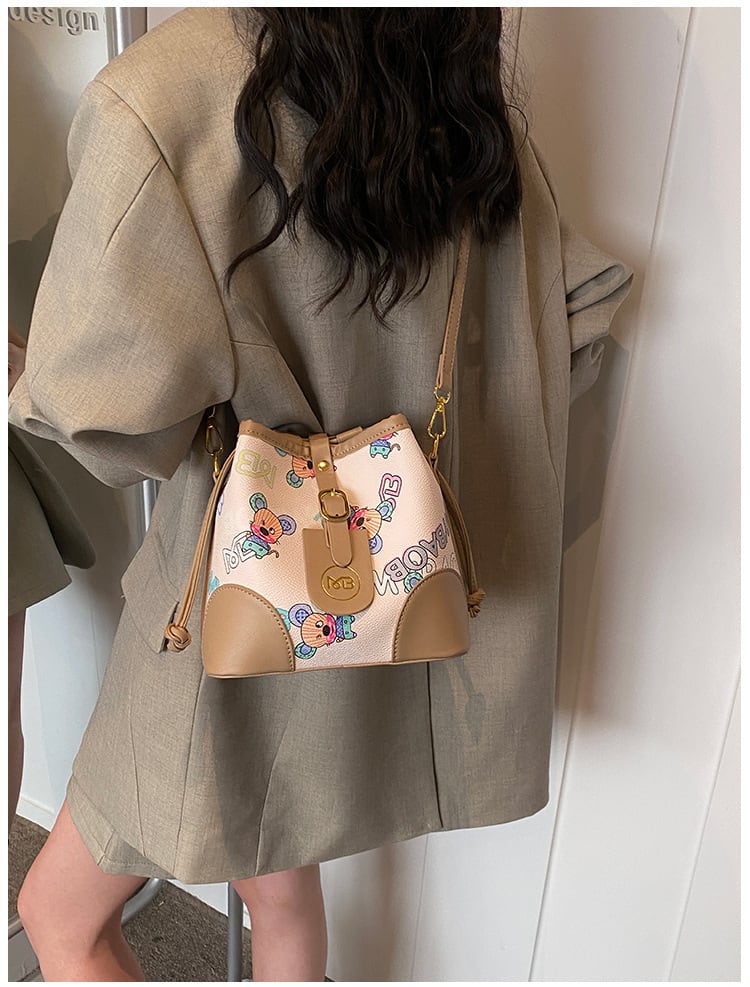 【小物】肩掛け斜め掛けバケツ型バッグG20480