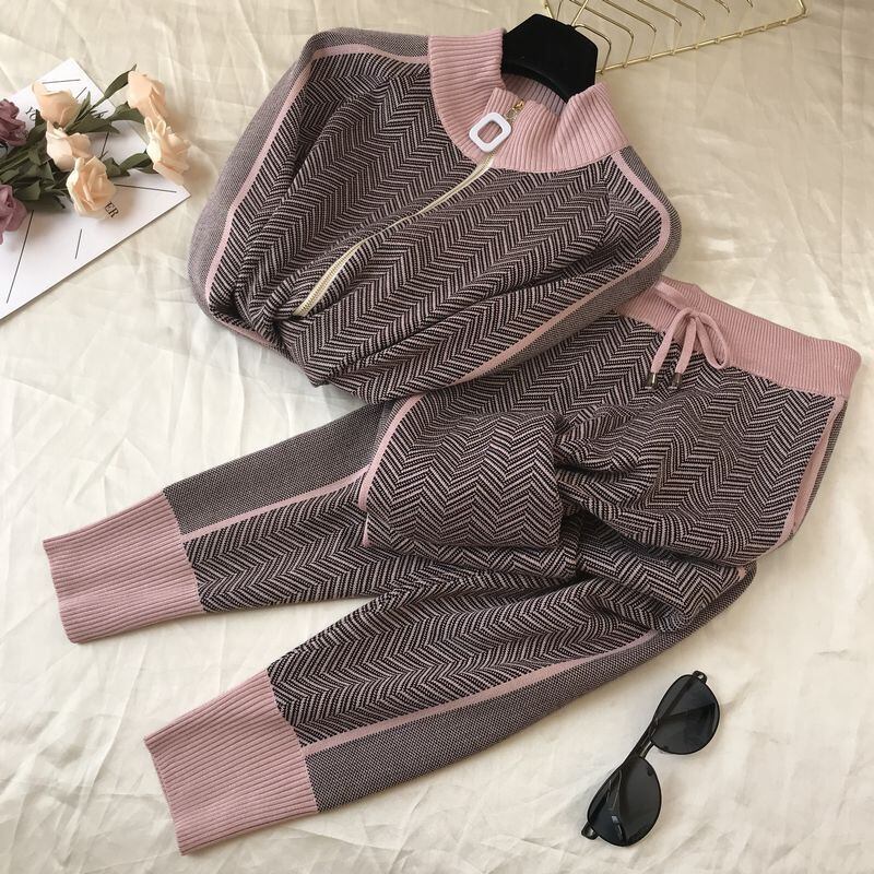 【set】優しい雰囲気!ファッション気質満点オシャレ着心地良い高品質ニット2点セット G3084