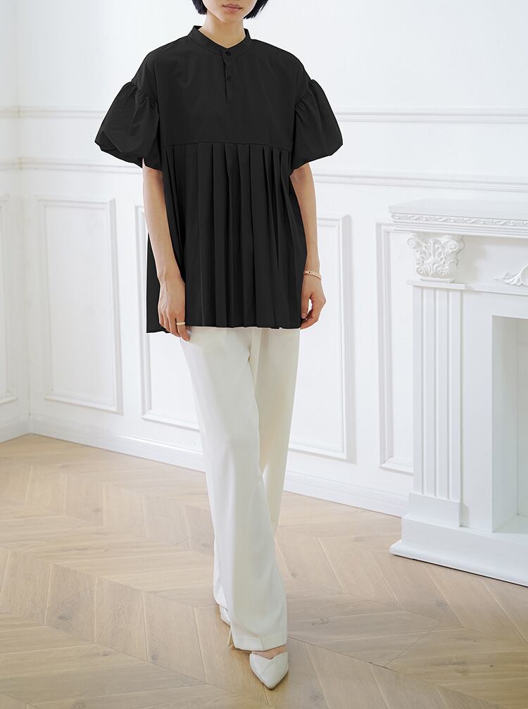 【tops】ランタンスリーブギャザーブラウスG20473