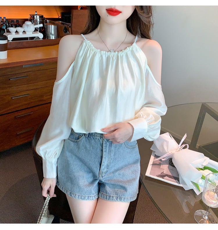 【tops】オフショルダートップス M25443