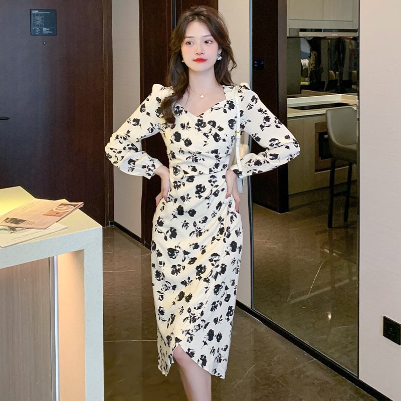 【dress】花柄ワンピース M25374