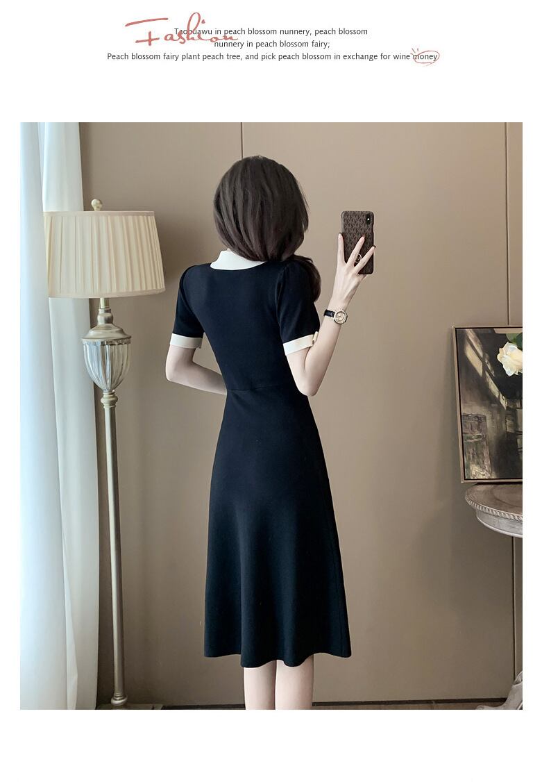 【dress】Aラインニットワンピース G20249