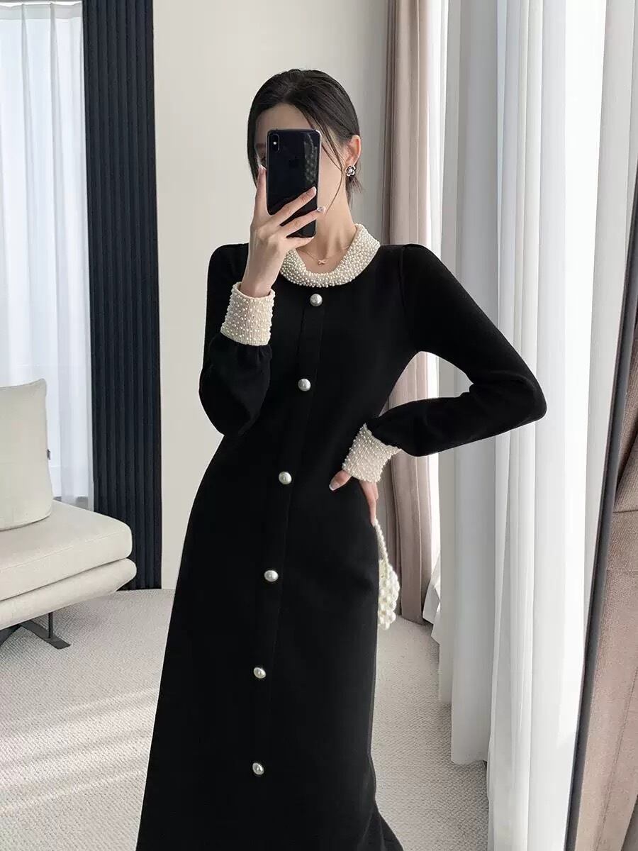 【dress】パール付きデートワンピース N2891