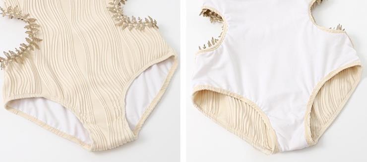 【水着】海旅行透かし彫りオールインワン水着F7256