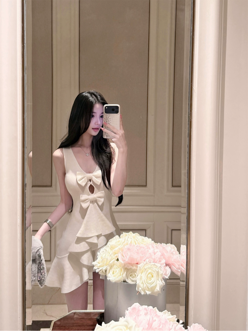 【dress】リボンミニワンピース N3540