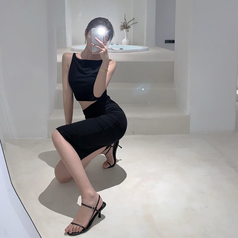 【set】おしゃれ無地トップス+スカート気質満点2点セット G0710