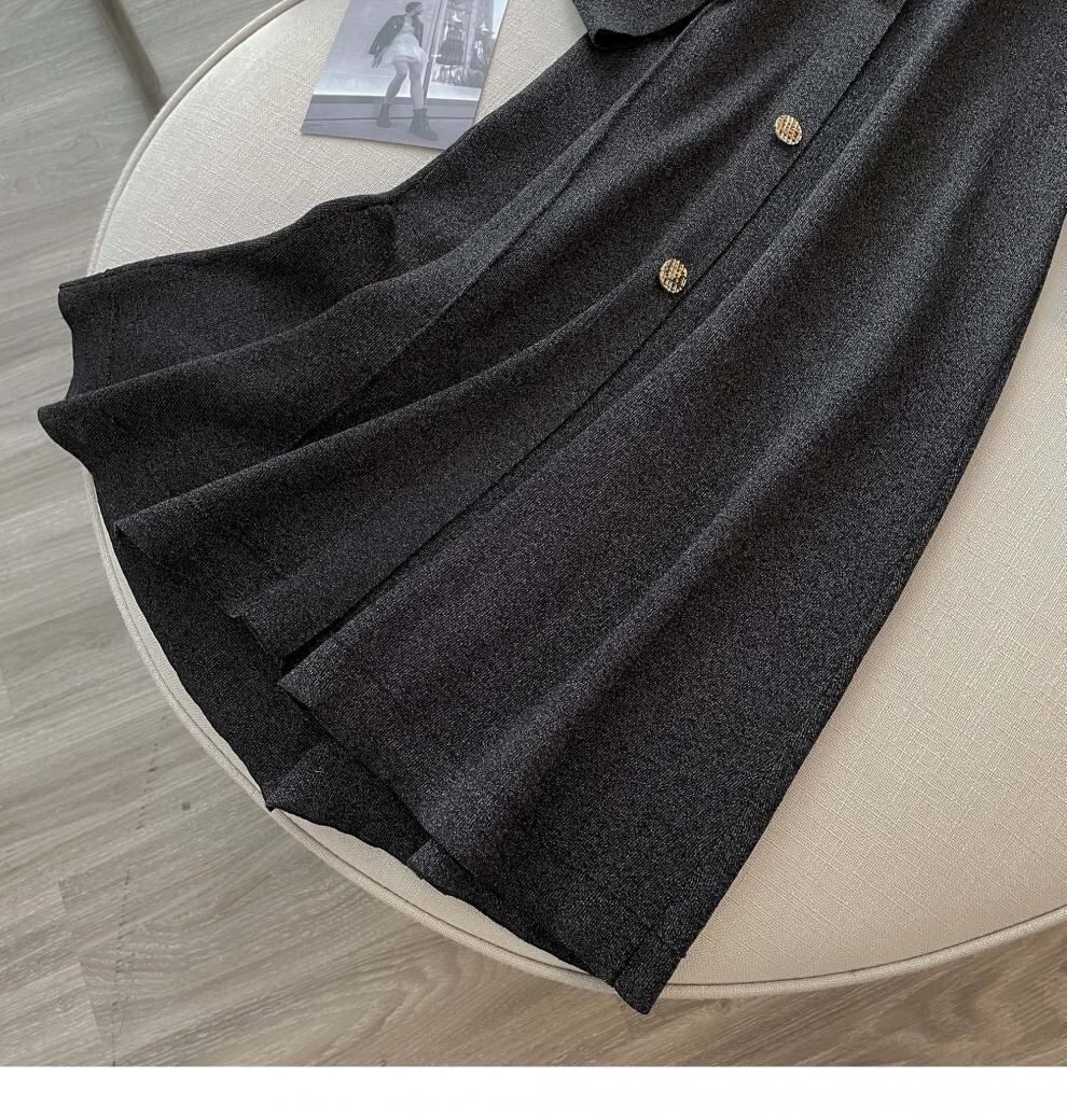 【dress】POLOネックニットワンピース M18929